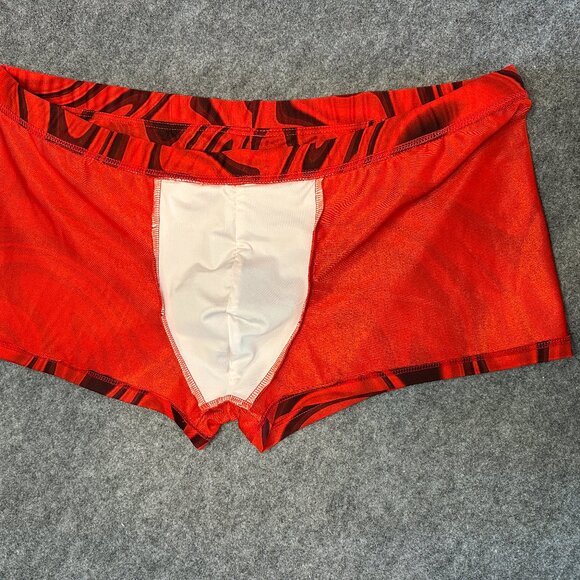 Tribe Men’s Swim Shorts – Size 3XL – Red Swirl Print - Picture 7 of 12